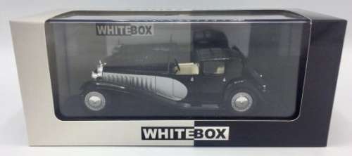 Bugatti Type 41 Royale 1928 black+silver 1/43 Whitebox NEW+boxed  #5172 instant wheels