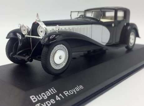 Bugatti Type 41 Royale 1928 black+silver 1/43 Whitebox NEW+boxed  #5172 instant wheels