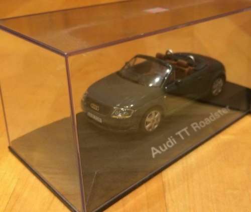 Audi TT Roadster open 2000 grey-met 1/43 Minichamps NEW+boxed  #5329 instant wheels