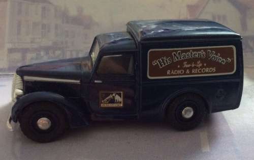 Commer 8 cwt Van His Masters Voice 1950 blue 1/43 DINKY NEW+boxed  #5338 instant wheels