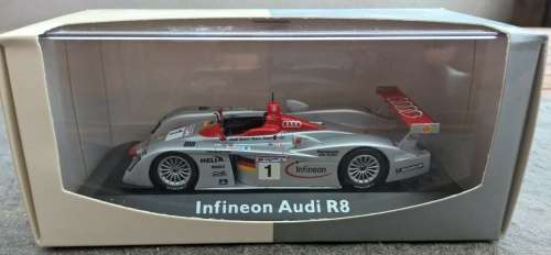 Audi R8 DTM Infineon 2002 #1 12h Sebring 1/43 Minichamp NEW+boxed  #5341 instant wheels