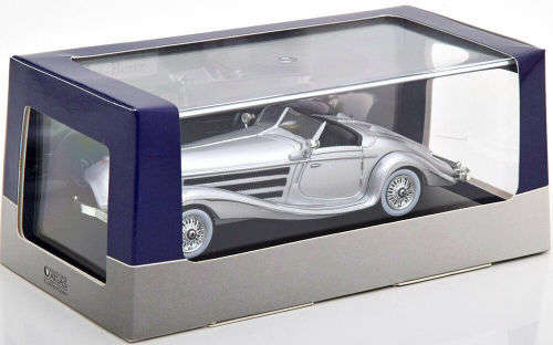 Mercedes-Benz 540 K (W29) Roadster 1936 silver 1/43 IXO NEW+boxed  #5387 instant wheels