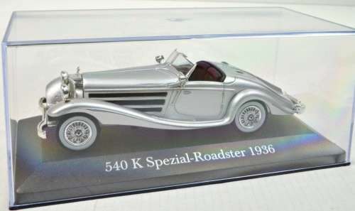 Mercedes-Benz 540 K (W29) Roadster 1936 silver 1/43 IXO NEW+boxed  #5387 instant wheels