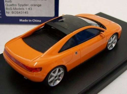 Audi Quattro Spyder 1991 orange 1/43 BoS NEW+boxed  #5394 instant wheels
