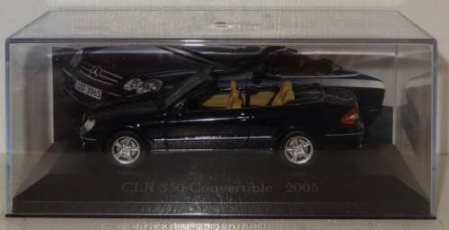Mercedes-Benz CLK 350 (C209) 2005 dark-blue 1/43 IXO NEW+boxed  #5395 instant wheels
