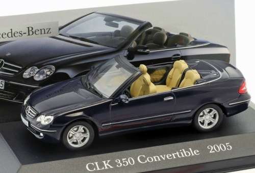 Mercedes-Benz CLK 350 (C209) 2005 dark-blue 1/43 IXO NEW+boxed  #5395 instant wheels