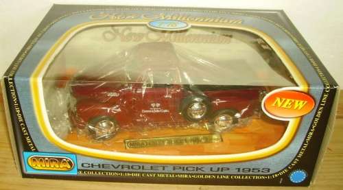 Chevrolet Pick-Up 1953 maroon 1/18 Mira NEW+boxed  #8820 instant wheels