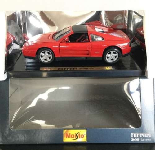 Ferrari 348ts 1990 red 1/18 Maisto NEW+boxed  #8821 instant wheels