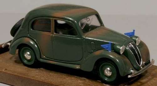 Fiat 508C 1100 Berlinetta Forze Armate 1939 1/43 Brumm NEW+showcased  #5343 instant wheels
