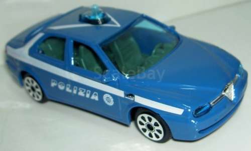 Alfa Romeo 156 SW PoliziaStradale 1997 1/43 Bburago NEW+showcased  #5345 instant wheels