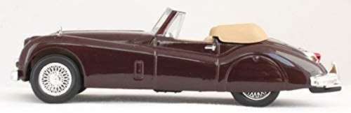 Jaguar XK140 open Roadster 1956 burgundy 1/43 IXO NEW+showcased  #5353 instant wheels