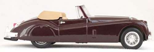 Jaguar XK140 open Roadster 1956 burgundy 1/43 IXO NEW+showcased  #5353 instant wheels