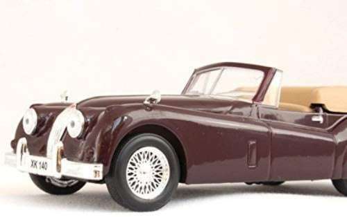 Jaguar XK140 open Roadster 1956 burgundy 1/43 IXO NEW+showcased  #5353 instant wheels