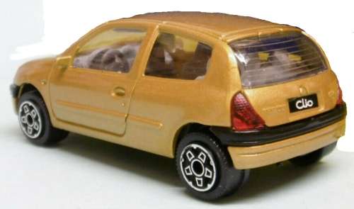 Renault Clio II (phase1/1998) gold 1/43 Bburago NEW+showcased  #5355 instant wheels