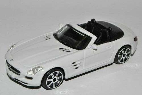 Mercedes-Benz SLS AMG Roadster white 1/43 Bburago NEW+showcased  #5356 instant wheels