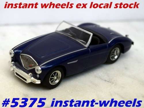 Austin Healey 100 BN1 convertible 1953 blue 1/43 IXO NEWinShowcase   #5375 instant wheels