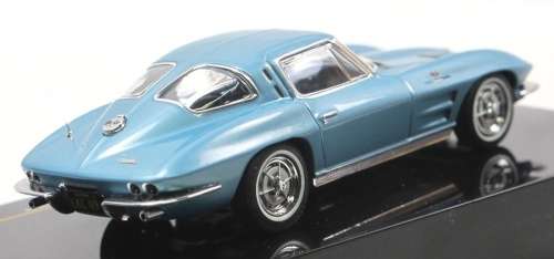Chevrolet Corvette Sting Ray C2 1963 lt.blue-met 1/43 IXO NEW+showcased #5380 instant wheels