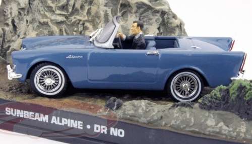 Sunbeam Alpine 1965 blue (007-JBond) 1/43 IXO NEW+boxed  #5400 instant wheels