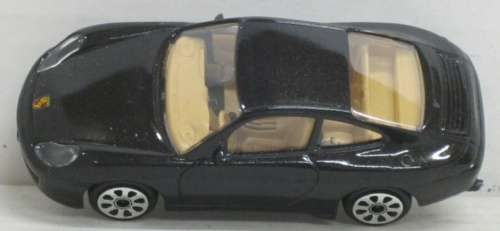 Porsche 911 (996) 1993 black-met 1/43 Bburago NEW+showcased  #5405 instant wheels