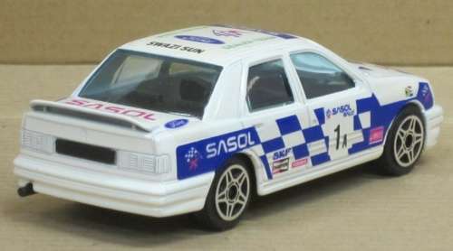 Ford Sierra RS Cosworth 1A Sasol Rally 90ties 1/43 Bburago NEW+showcased #5409 instant wheels
