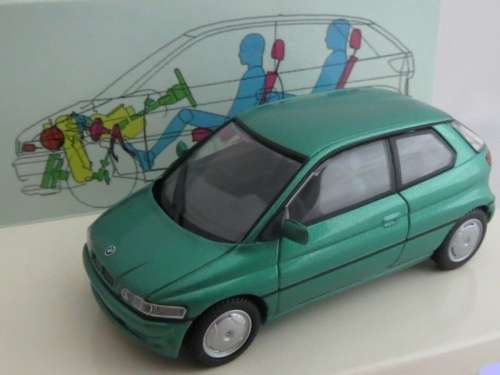 BMW E1 2013 green-met (e-powered) 1/43 Minichamps NEW+showcased  #5410 instant wheels