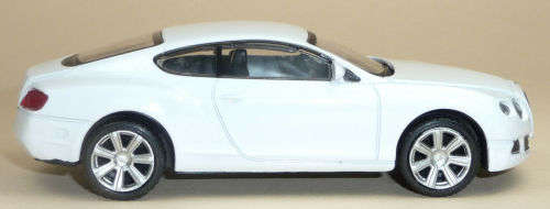 Bentley Continental GT 2018 white 1/43 Welly NEW+showcased  #5415 instant wheels
