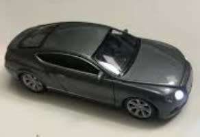 Bentley Continental GT 2018 grey-met 1/43 Welly NEW+showcased  #5416 instant wheels