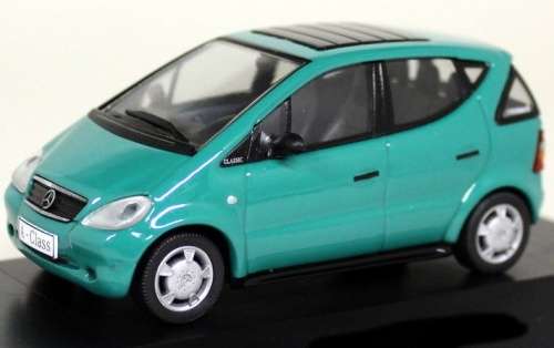 Mercedes-Benz A-class  mint-green 1/43 Herpa NEW+showcased  #5419 instant wheels