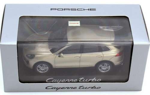 Porsche Cayenne Turbo (958) 2015 beige-met 1/43 Minich NEW+boxed  #5421 instant wheels