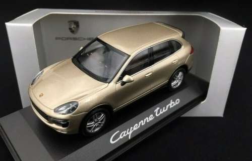 Porsche Cayenne Turbo (958) 2015 beige-met 1/43 Minich NEW+boxed  #5421 instant wheels