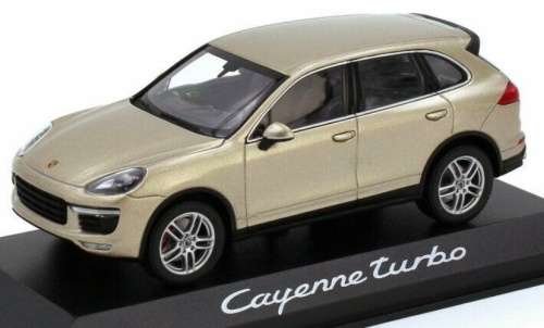 Porsche Cayenne Turbo (958) 2015 beige-met 1/43 Minich NEW+boxed  #5421 instant wheels