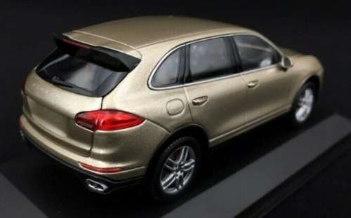 Porsche Cayenne Turbo (958) 2015 beige-met 1/43 Minich NEW+boxed  #5421 instant wheels