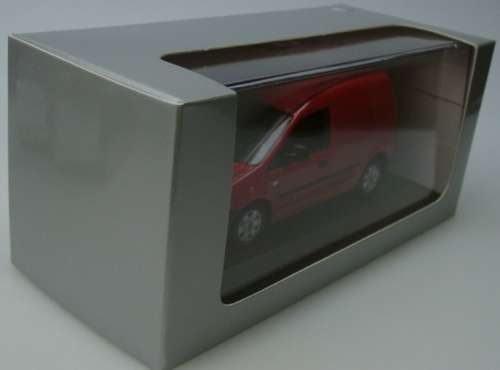 Volkswagen Caddy Panelvan 2005 red 1/43 Minichamps NEW+boxed  #5423 instant wheels