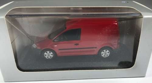 Volkswagen Caddy Panelvan 2005 red 1/43 Minichamps NEW+boxed  #5423 instant wheels