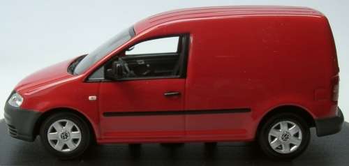Volkswagen Caddy Panelvan 2005 red 1/43 Minichamps NEW+boxed  #5423 instant wheels