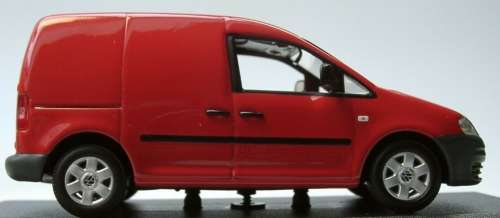 Volkswagen Caddy Panelvan 2005 red 1/43 Minichamps NEW+boxed  #5423 instant wheels