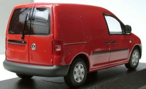 Volkswagen Caddy Panelvan 2005 red 1/43 Minichamps NEW+boxed  #5423 instant wheels
