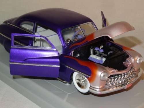 Ford MERCURY 1949 CUSTOM LEAD SLED purple 1/18 Ertl NEW+showcased  #8901 instant wheels