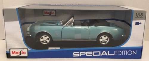 Chevrolet Camaro SS396 1968 lt.blue-met 1/18 Maisto NEW+boxed  #8973 instant wheels