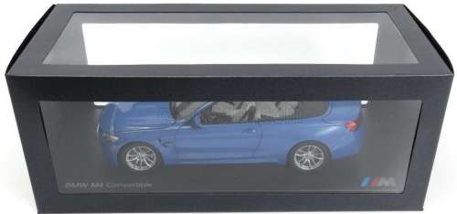 BMW M4 (F83) Cabriolet 2015 blue-met 1/18 Paragon NEW+boxed  #8994 instant wheels