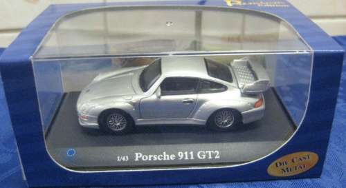 Porsche 911 GT2 2000 silver 1/43 AmericanMint NEW+boxed  #5426 instant wheels