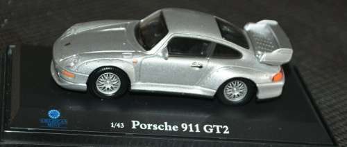 Porsche 911 GT2 2000 silver 1/43 AmericanMint NEW+boxed  #5426 instant wheels