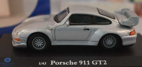Porsche 911 GT2 2000 silver 1/43 AmericanMint NEW+boxed  #5426 instant wheels