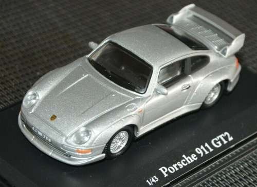 Porsche 911 GT2 2000 silver 1/43 AmericanMint NEW+boxed  #5426 instant wheels