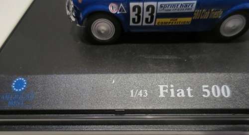 Fiat 500L Rallye #33 CLAB Trieste 1957 blue 1/43 AmericanMint NEW+boxed   #5432 instant wheels