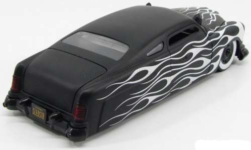 Ford Mercury 1951 matte-black/white flames 1:18 Jada NEW+boxed  #8001 instant wheels