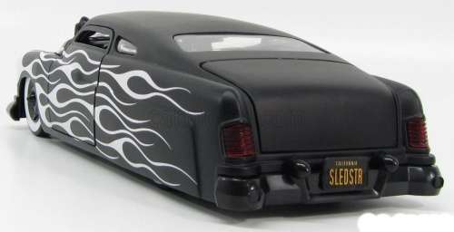 Ford Mercury 1951 matte-black/white flames 1:18 Jada NEW+boxed  #8001 instant wheels