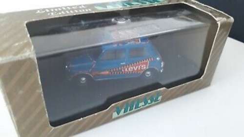 Austin Mini 1000 Mk.II (Levi`s) 1963 blue 1/43 Vitesse NEW+boxed  #5442 instant wheels
