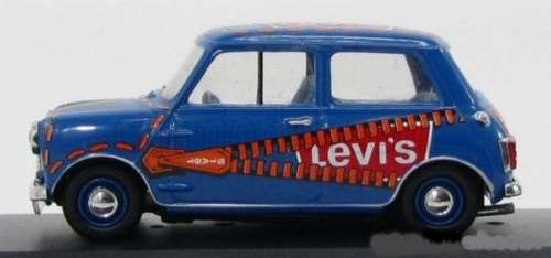 Austin Mini 1000 Mk.II (Levi`s) 1963 blue 1/43 Vitesse NEW+boxed  #5442 instant wheels