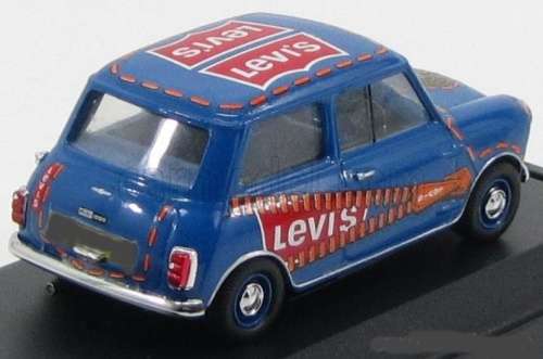 Austin Mini 1000 Mk.II (Levi`s) 1963 blue 1/43 Vitesse NEW+boxed  #5442 instant wheels